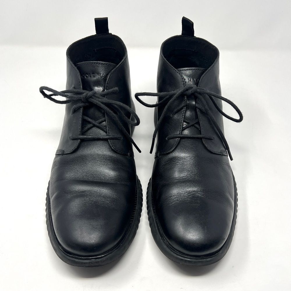 Cole Haan 2.Zerogrand Black Leather Chukka Boots Lace Up Men’s 10.5M - Picture 2 of 9